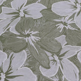 175gsm Green Floral Print Polyester Fabric