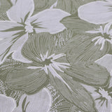 175gsm Green Floral Print Polyester Fabric