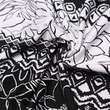 190gsm Floral Patchwork Print Glossy Milk Silk Fabric