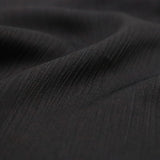 Corn Wrinkle Fabric in Top Black (Textured Surface)