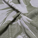 175gsm Green Floral Print Polyester Fabric