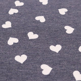 175gsm TR Stretch Jersey Knit Fabric with Heart Print