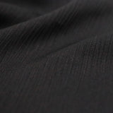 Top Black Nida Fabric with Subtle Wrinkle Texture